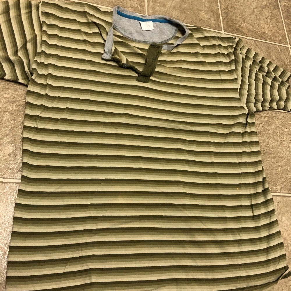 Vintage Calvin Klein striped Henley shirt